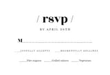 Story of love - RSVP card